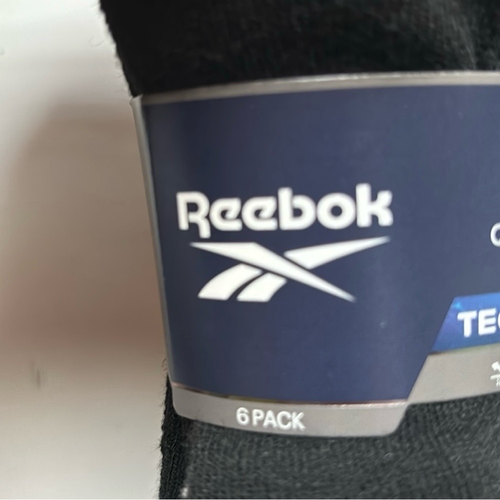 New Reebok Socks Women’s 6 Pair Black Quarter Cut Socks Casual Activewear - Picture 6 of 12